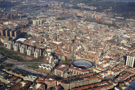08PJP064-Vista Aerea de la ciudad de Bilbao, Bizkaia, Euskadi