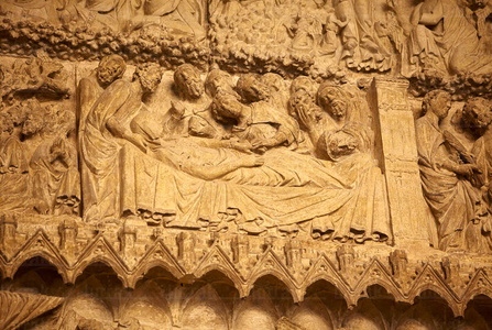 09PXE_518-Detalle del Pórtico. Catedral de Santa María. Vitori