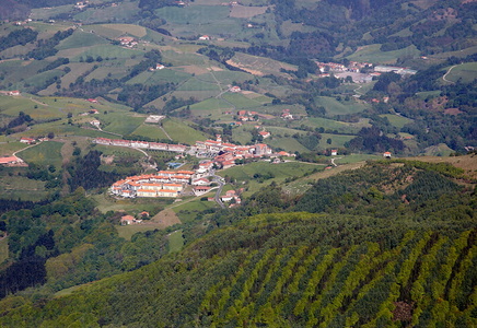 09PXE_790-Vista aérea del pueblo de Aia, Gipuzkoa, Euskadi