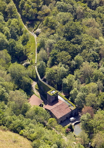 09PXE_794-Vista aérea de la Ferrería de Agorregi. Aia, Gipuzko
