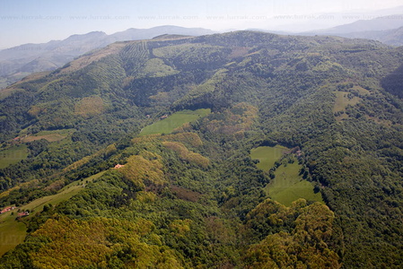 09PXE_797-Vista aérea del Parque natural de Pagoeta. Aia, Gipuz