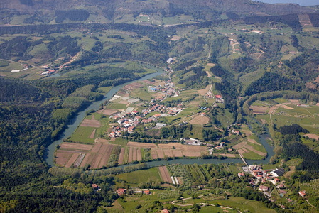 09PXE_837-Vista aérea del río Oria. Aginaga, Gipuzkoa, Euskadi