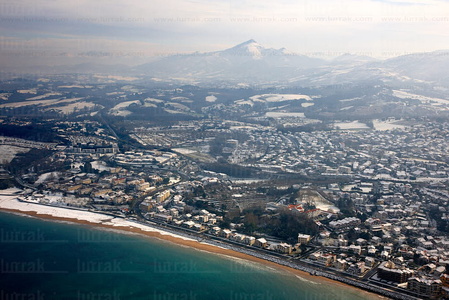 09PXE_946-Vista aérea de la Playa de Hondarraitz. Hendaya, Lapu