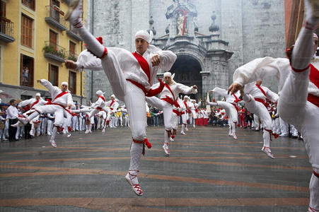 06522-Bordon dantza, fiestas de San Juan. Tolosa, Gipuzkoa, Euskadi