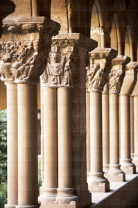 07471-Capiteles en el Claustro, Catedral de Santa Maria de Tudel