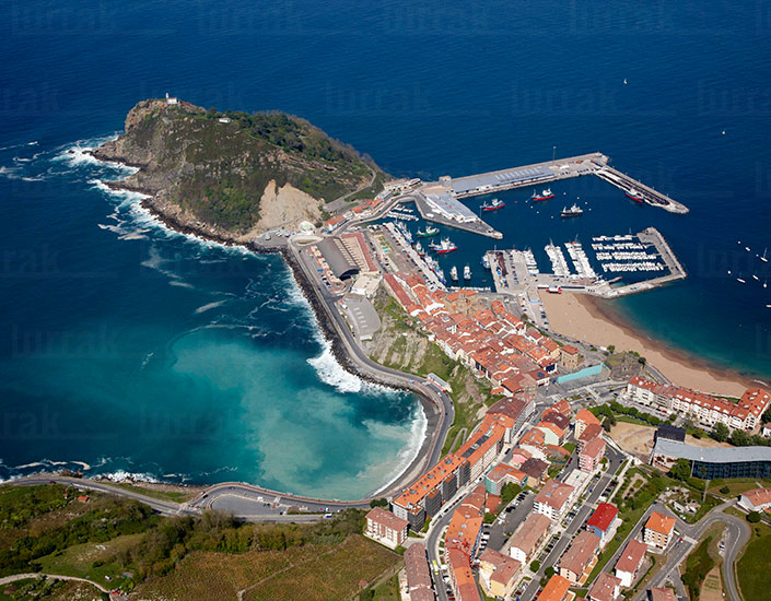 fotos aéreas de la costa vasca