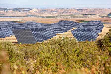 09PXE_1063-Paneles solares, Energía fotovoltaica, Huerta solar.