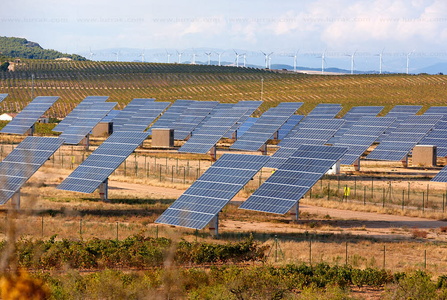 09PXE_1065-Paneles solares, Energía fotovoltaica, Huerta solar.