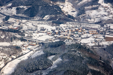 09PXE_674-Vista aérea de una gran nevada en Gipuzkoa, Euskadi
