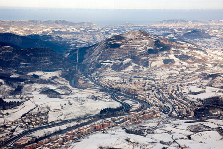 09PXE_681-Vista aérea de una gran nevada en Gipuzkoa, Euskadi