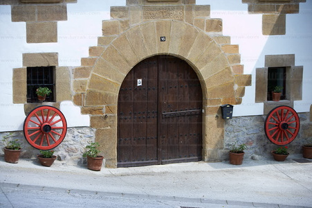 06585-Puerta Caserío. Valle de Ulzama. Navarra
