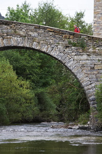 06673-Puente de la Rabia sobre el río Arga. Zubiri, Navarra