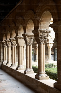 07465-Capiteles en el Claustro, Catedral de Santa Maria de Tudel