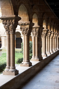 07467-Capiteles en el Claustro, Catedral de Santa Maria de Tudel