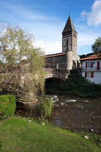 07842-RÍo Aldudes. Iglesia de Saint Etienne de Baigorri, Nafarr